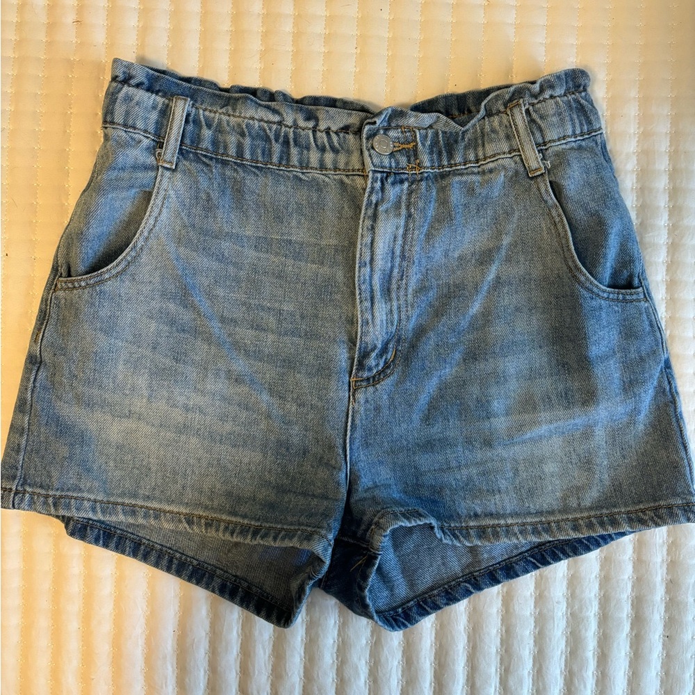 BDG Pull-On Mom Denim Shorts